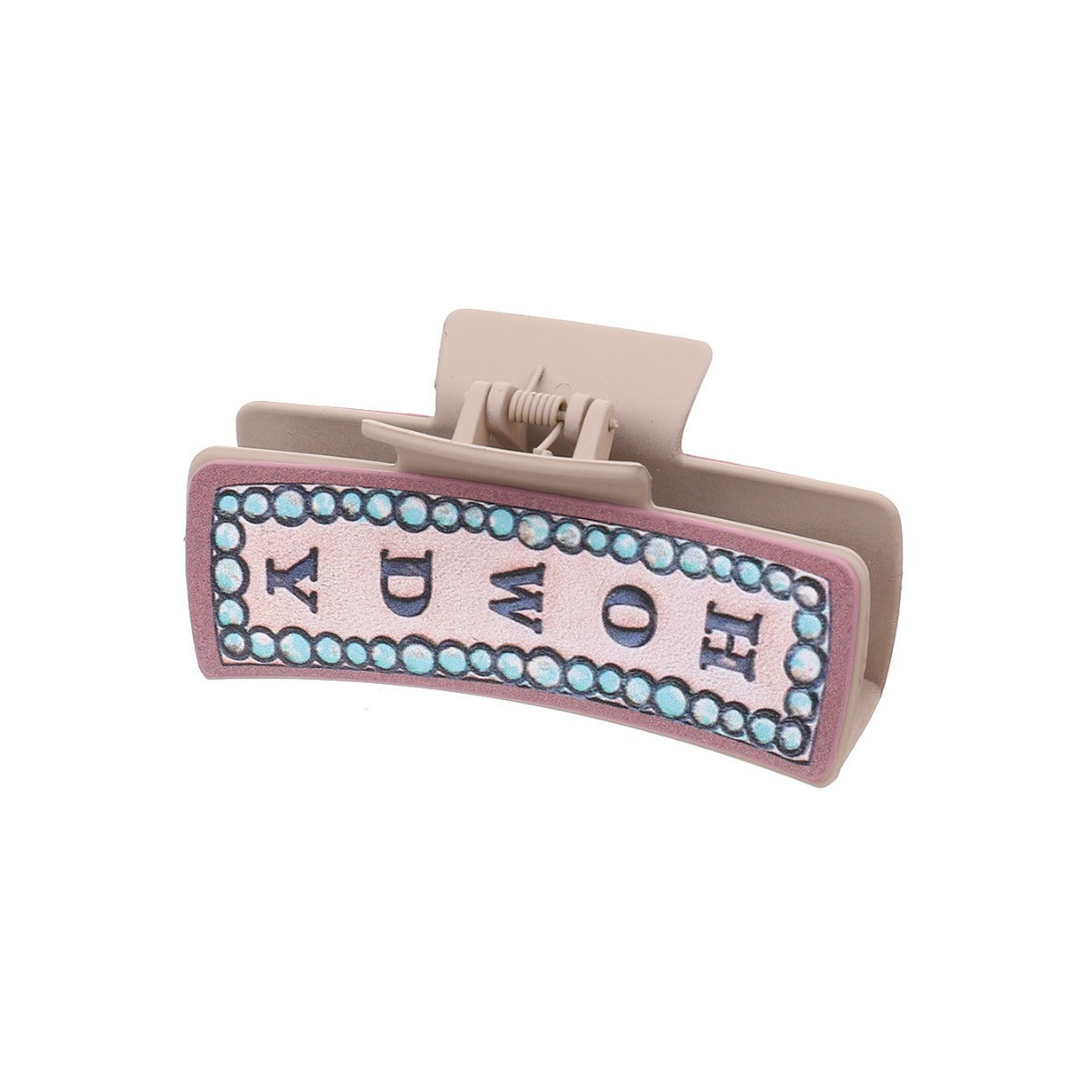 Wholesale Cross Border West Denim Wind Cactus Sunflower Letter Hairpin Women Shark Clip